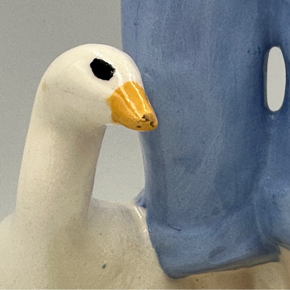 Vintage 1975 Duncan Ceramics Production Inc. Farm Boy With Geese - Picture 11 of 13